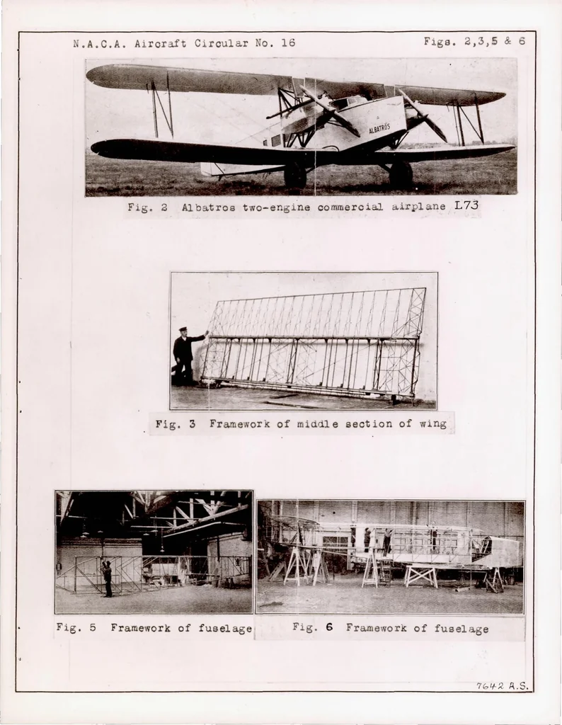 An illustration from Albatros Commercial Airplane L 73, 1926, leaf 14