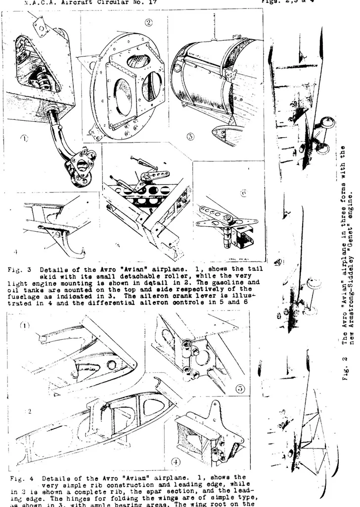 An illustration from The Avro "Avian" Airplane : 65 HP. Armstrong-Siddeley "Genet" engine, 1926, leaf 7