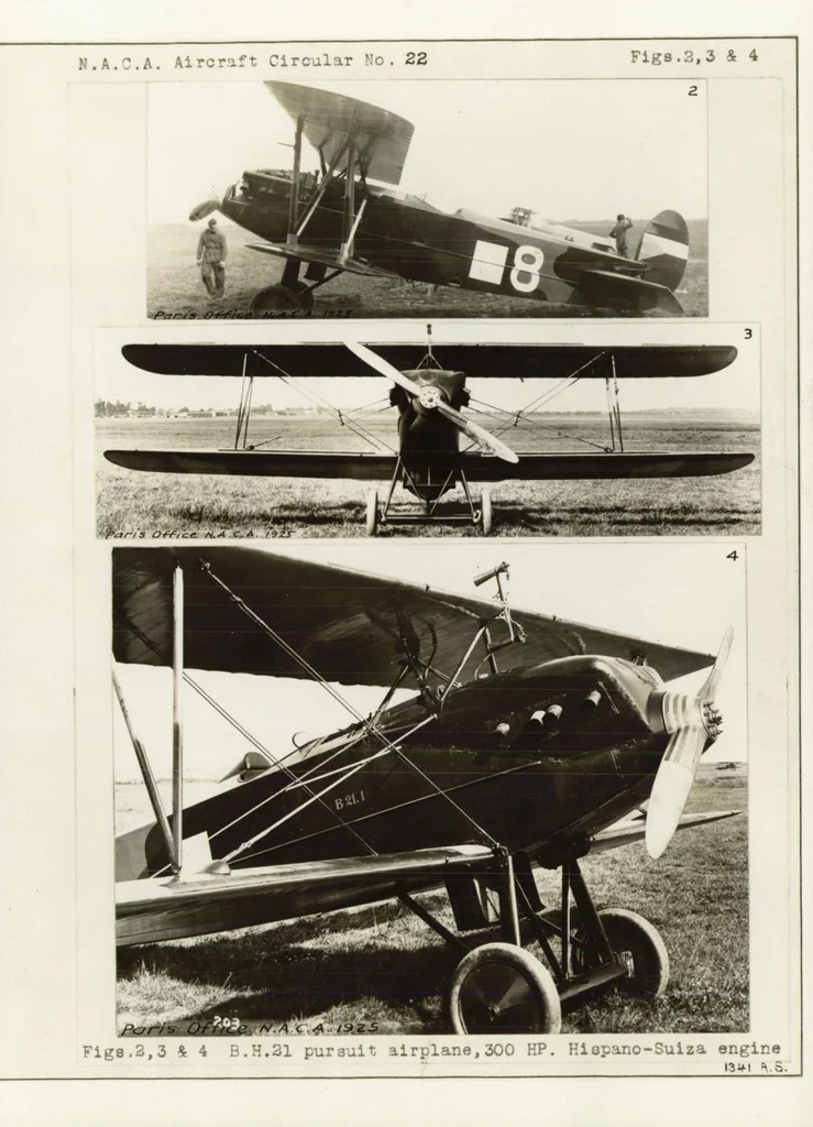 An illustration from Avia pursuit airplane B.H. 21, 1926, leaf 7
