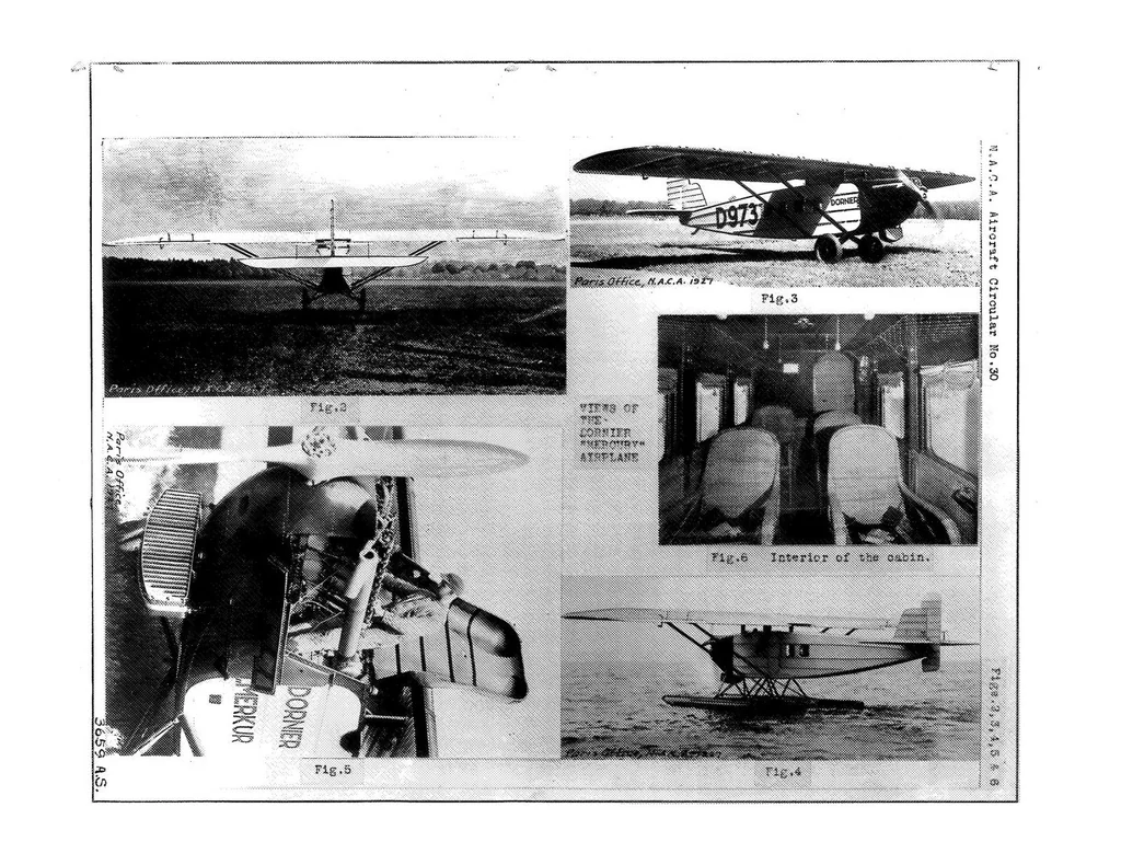An illustration from The "Dornier Mercury" commercial airplane with B.M.W. VI 600 HP. engine, 1927, leaf 12