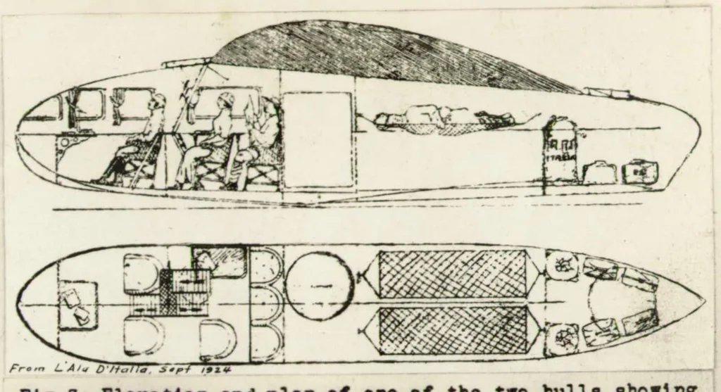An illustration from Savoia seaplane S.55 : military or commercial, 1927, leaf 6