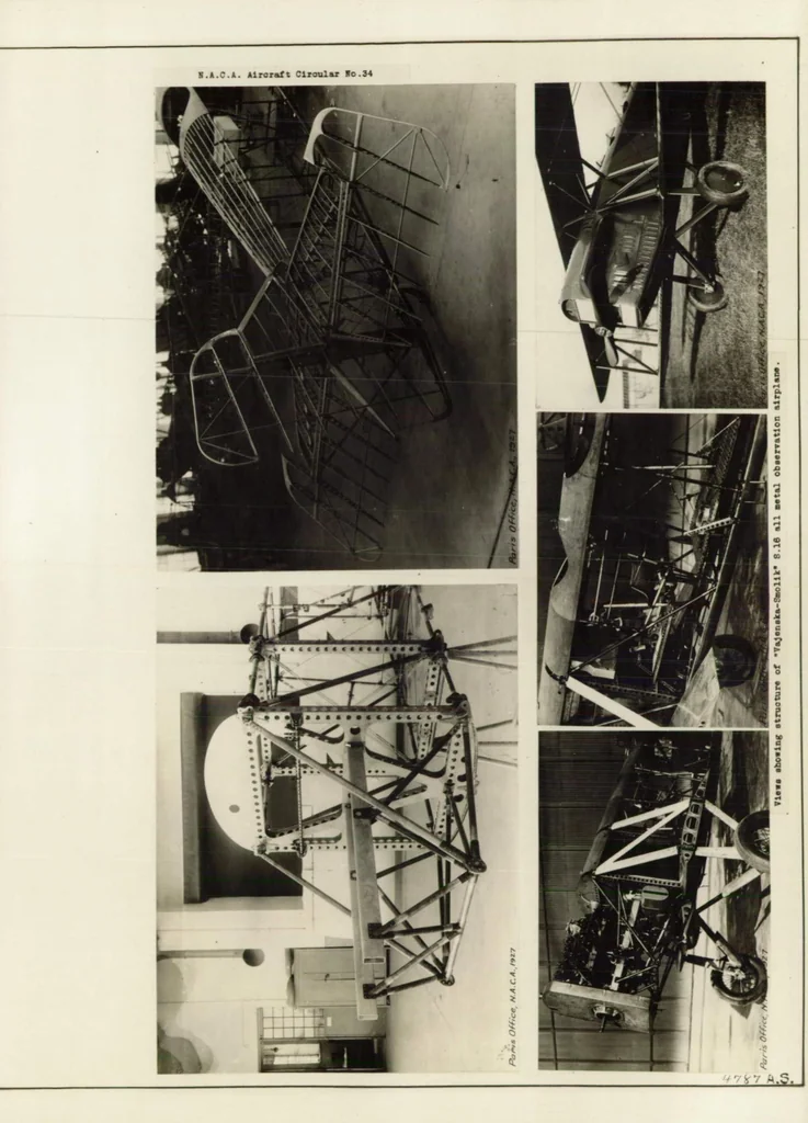 An illustration from Vojenska-Smolik S.16 airplane : all-metal long-distance observation bi-plane, 1927, leaf 8