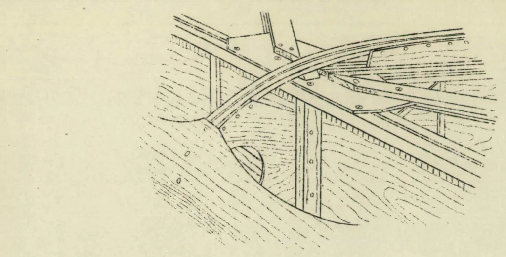 An illustration from The Henderson "Hendy" 302 cabin airplane (British) : a two-seat low-wing cantilever monoplane, 1930, leaf 7