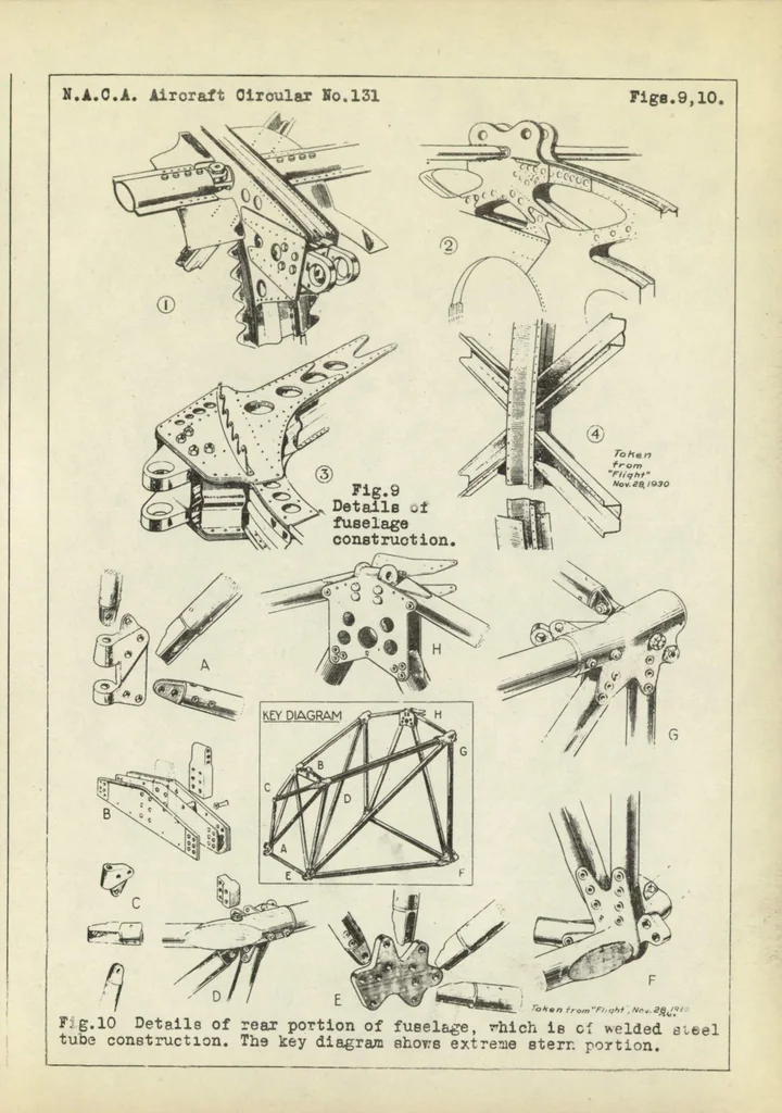 An illustration from The Handley Page type 42 commercial airplane (British) : a metal sesquiplane, 1930, leaf 10