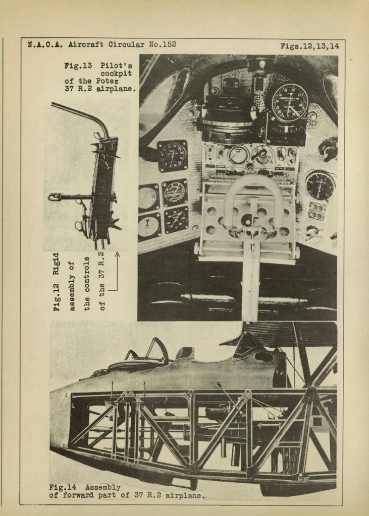 An illustration from Potez 37R2 military airplane : a two-place long-distance observation monoplane, 1931, leaf 10