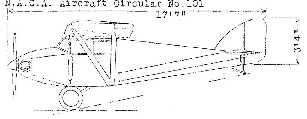 An illustration from The A.B.C. "Robin" (British) : a single-seat cabin monoplane, 1929, leaf 8