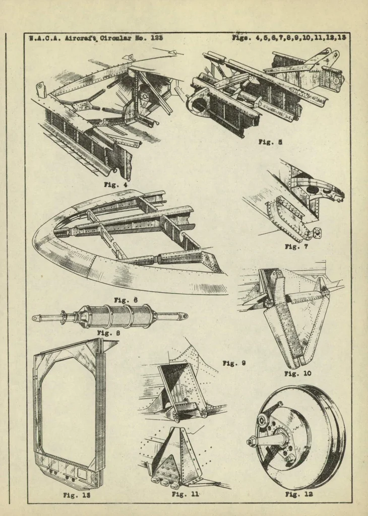 An illustration from The Dyle and Bacalan "D.B. 80" day mail airplane (French) : an all-metal high-wing monoplane, 1930, leaf 8