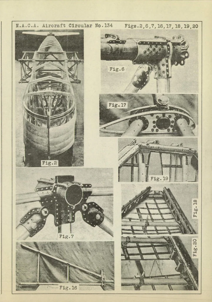 An illustration from The Amiot 140 M military airplane (French) : an all-metal multiplace high-wing monoplane, 1931, leaf 9