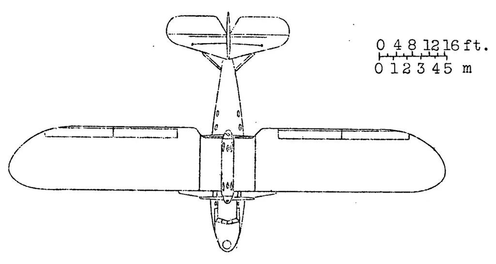 An illustration from Latecoere 38-0 flying boat (French) : a long-range sesquiplane for carrying mail, 1931, leaf 6