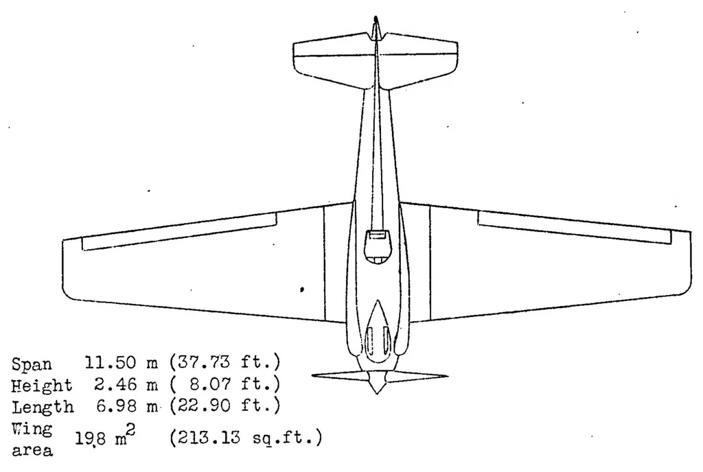 An illustration from The "I.A.R." pursuit airplane (Roumanian) : a one-place cantilever low-wing monoplane, 1931, leaf 4