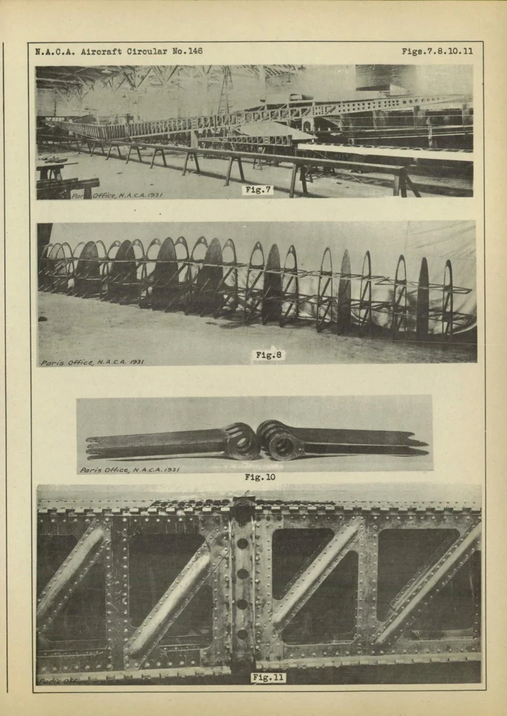 An illustration from The Dewoitine D 33 commercial airplane (French) : a low-wing cantilever monoplane, 1931, leaf 13
