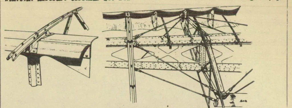 An illustration from The Mono-Spar light airplane (British) : a twin-engined low-wing cabin monoplane, 1931, leaf 10