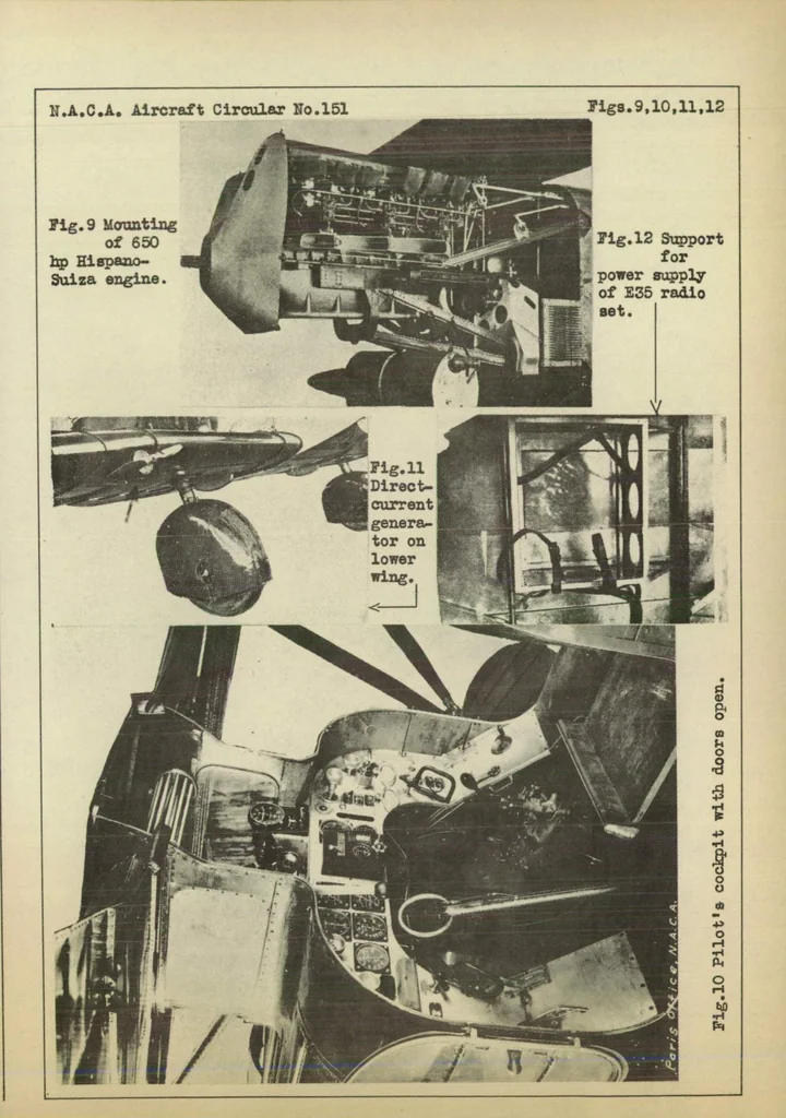 An illustration from Breguet military airplane, type 33 : a two-place long-distance sesquiplane for observation and bombing, 1931, leaf 20