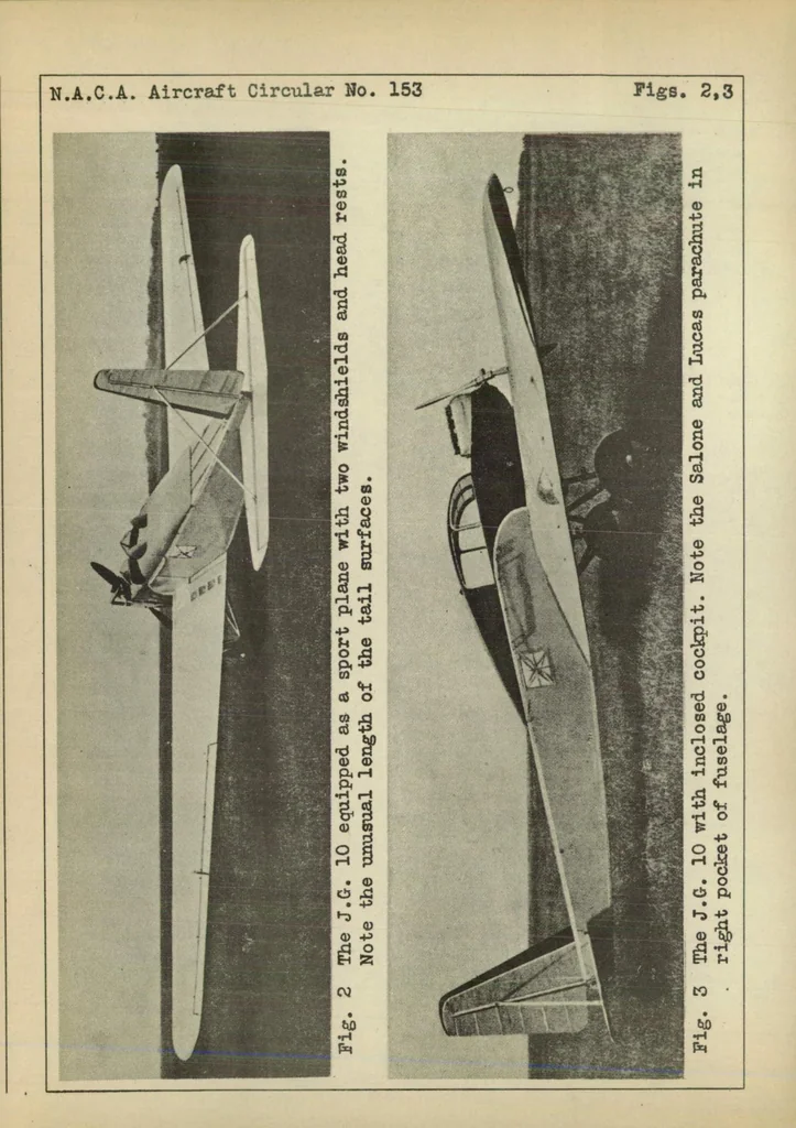 An illustration from The Guilleman J.G. 10 (French) : a two-place touring low-wing monoplane, 1931, leaf 6