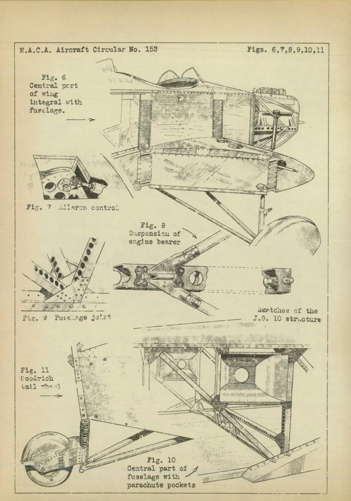 An illustration from The Guilleman J.G. 10 (French) : a two-place touring low-wing monoplane, 1931, leaf 7