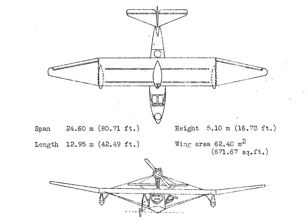An illustration from The C.A.M.S. 80 amphibian (French) : an observation monoplane, 1932, leaf 7