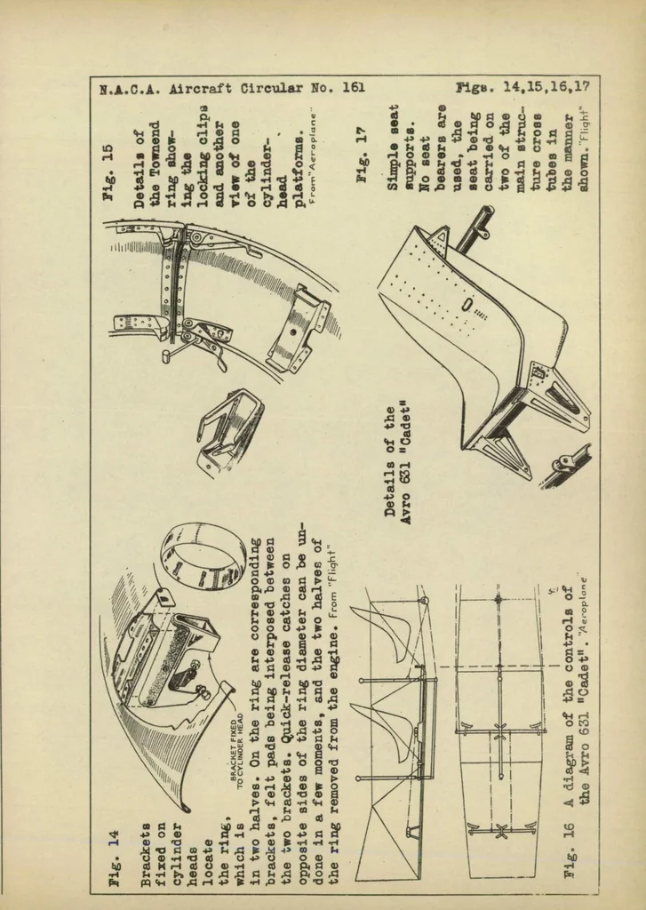 An illustration from The Avro 631 training airplane (British) : a two-seat light biplane, 1932, leaf 12
