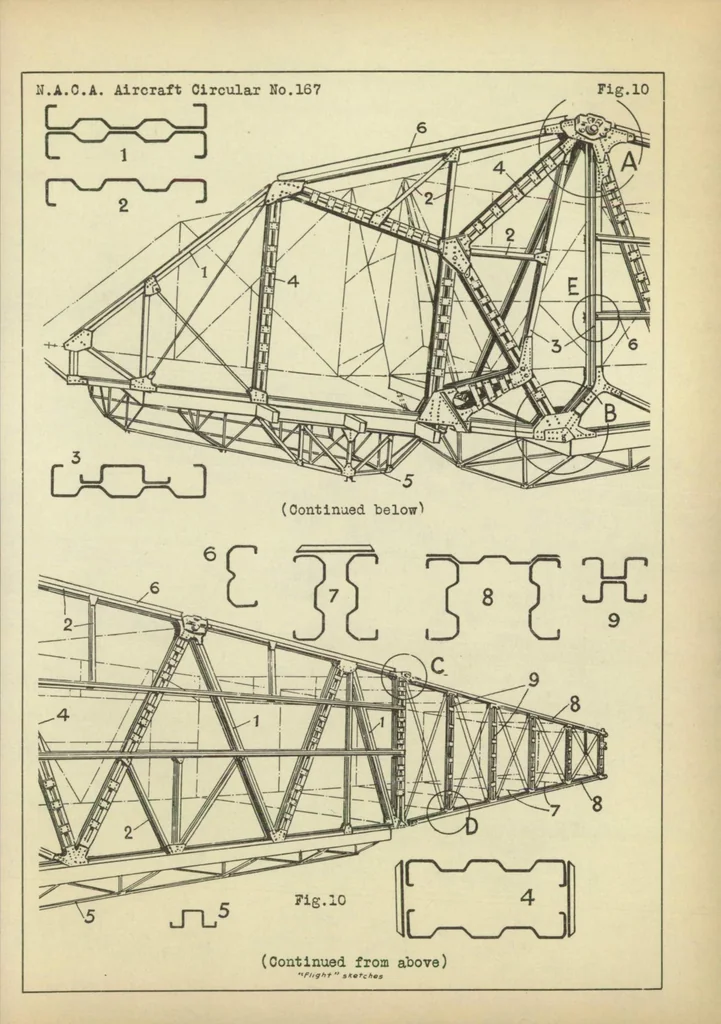 An illustration from Armstrong-Whitworth A.W. XV "Atlanta" airplane (British) : a commercial multiplace cantilever monoplane, 1932, leaf 17