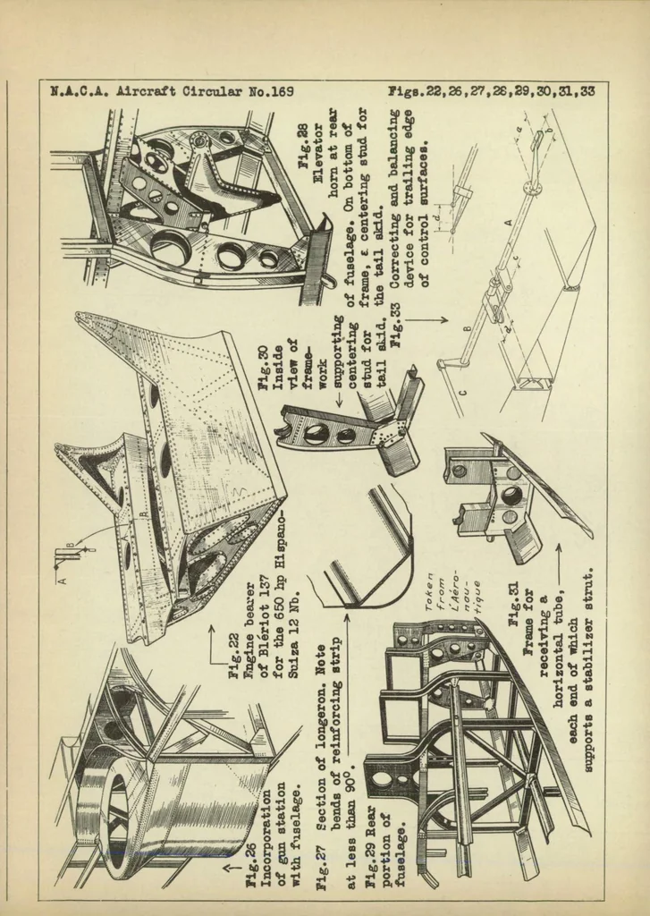 An illustration from The Bleriot 137 military airplane (French) : a twin-engine multiplace monoplane, 1932, leaf 11