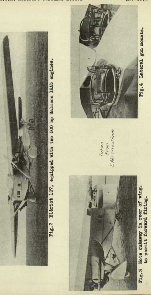 An illustration from The Bleriot 137 military airplane (French) : a twin-engine multiplace monoplane, 1932, leaf 7