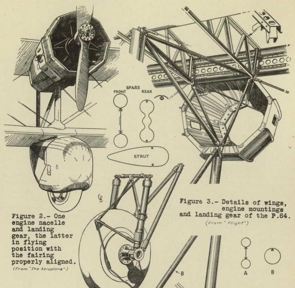 An illustration from The Boulton and Paul P.64 mail-carrier : a two-engine all-metal biplane, 1932, leaf 12
