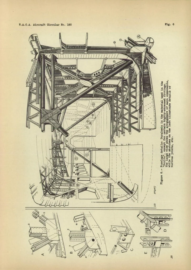 An illustration from The Short "Scylla" commercial airplane (British) : an all-metal biplane, 1934, leaf 11