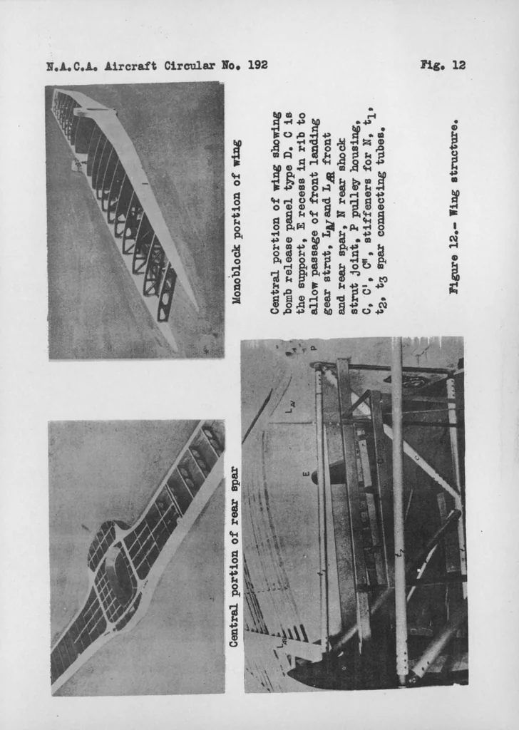 An illustration from The Bernard 82 military airplane (French) : a long-range monoplane, 1934, leaf 14