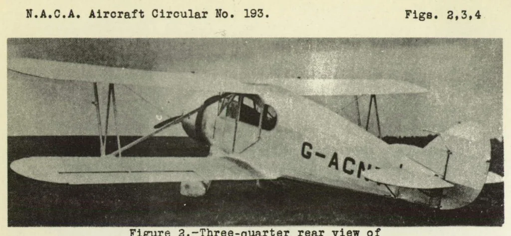 An illustration from The Avro "Commodore" touring airplane (British) : a cabin biplane, 1934, leaf 7