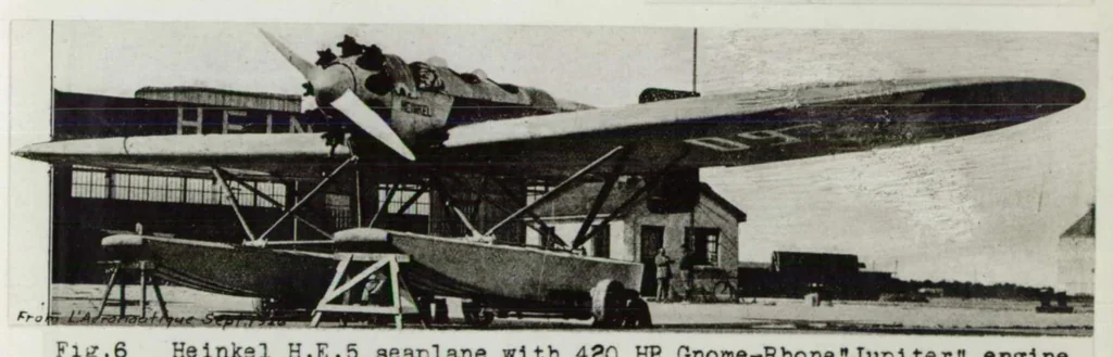 An illustration from Heinkel H.E. 50 commercial seaplane : winner of the 1926 German Seaplane Contest at Warnemunde, 1927, leaf 8