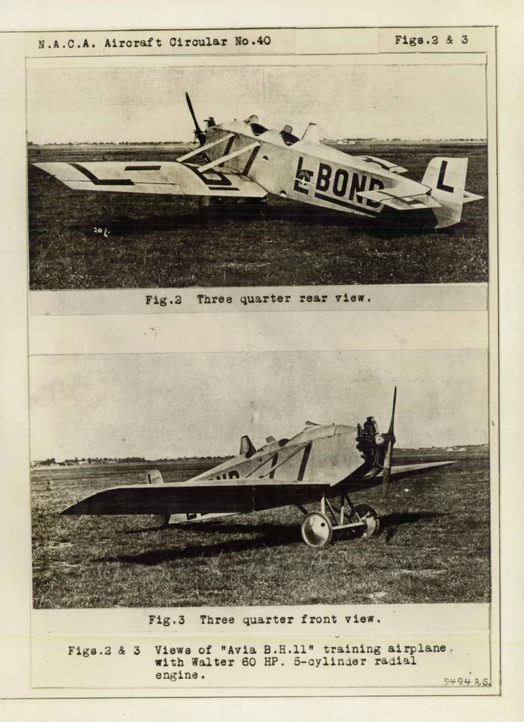 An illustration from Training airplane "Avia B.H. 11.", 1927, leaf 6