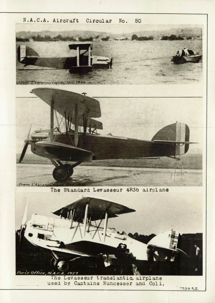 An illustration from Levasseur 8 transatlantic airplane, 1927, leaf 11