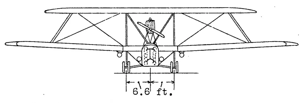 An illustration from Caproni airplane Ca 73 (commercial) and Ca 73 ter (military), 1927, leaf 5