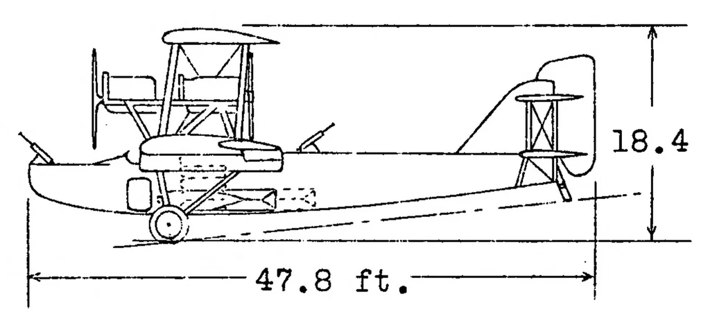 An illustration from Caproni airplane Ca 73 (commercial) and Ca 73 ter (military), 1927, leaf 5