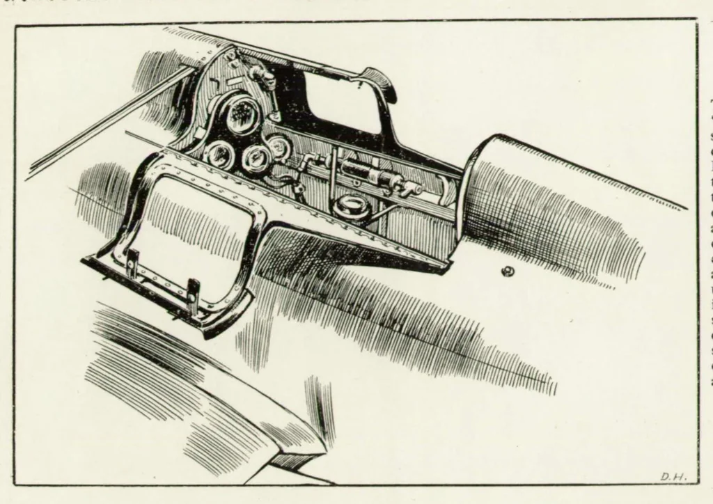 An illustration from The De Havilland "Tiger Moth"a low wing monoplane, 1927, leaf 8
