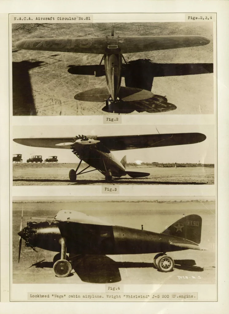 An illustration from Lockheed "Vega" airplane : a commercial cabin monoplane, 1927, leaf 15