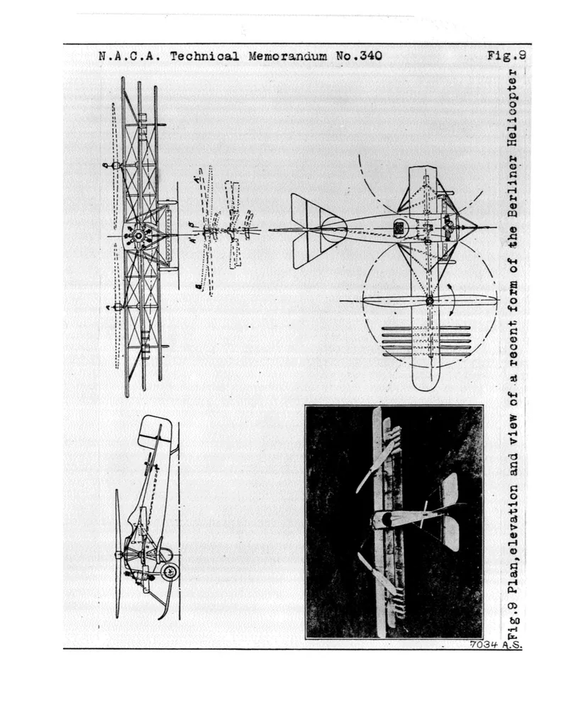 An illustration from An introduction to the helicopter, 1925, leaf 62