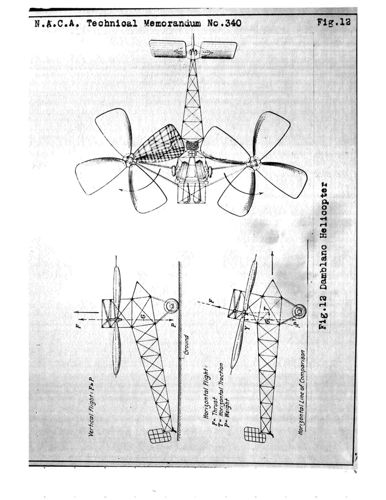 An illustration from An introduction to the helicopter, 1925, leaf 64