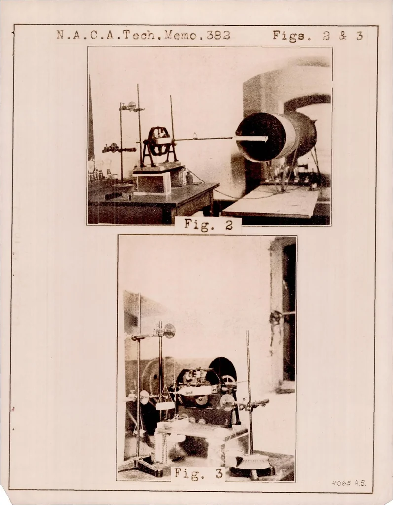 An illustration from Experiments with Rotating Cylinders in Combination with Airfoils, 1926, leaf 11