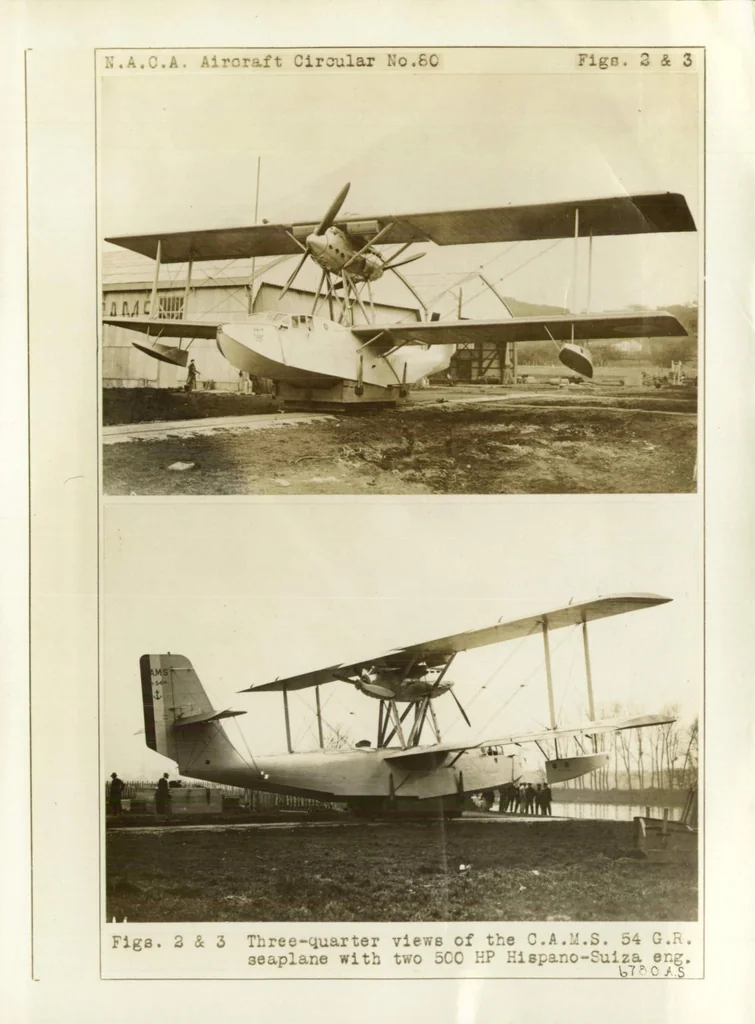 An illustration from The C.A.M.S. 54 G.R. transatlantic seaplane (French), 1928, leaf 10