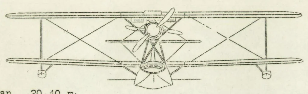 An illustration from The C.A.M.S. 54 G.R. transatlantic seaplane (French), 1928, leaf 9