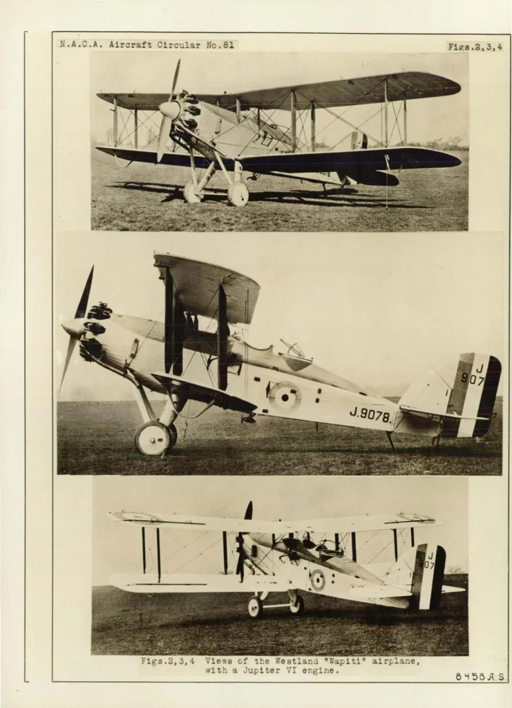An illustration from Westland "Wapiti", British, 1928, leaf 14