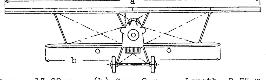 An illustration from "Villiers 24" slotted-wing airplane (French), 1928, leaf 10