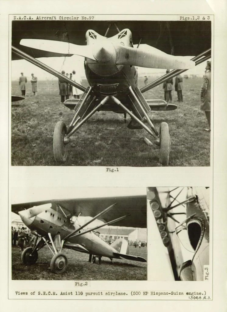 An illustration from The Amiot S.E.C.M. 110 C.1 : a single-seat pursuit monoplane, 1929, leaf 6