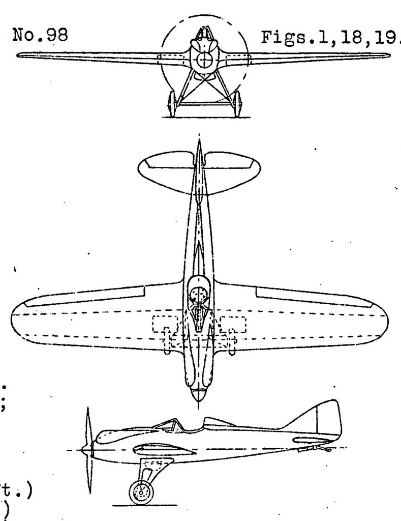 An illustration from The Bernard 20 C.1 (French) : a single-seat pursuit monoplane, 1929, leaf 5
