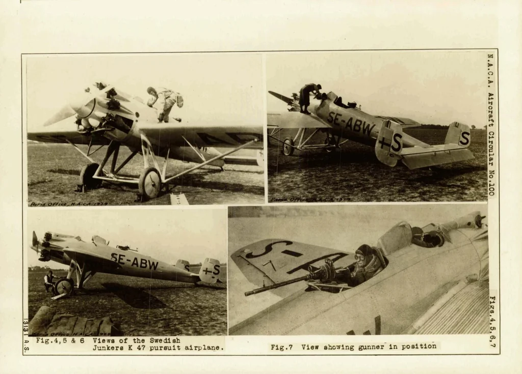 An illustration from The "K 47" of the A.B. Flygindustri : An Armored Pursuit Monoplane, 1929, leaf 15