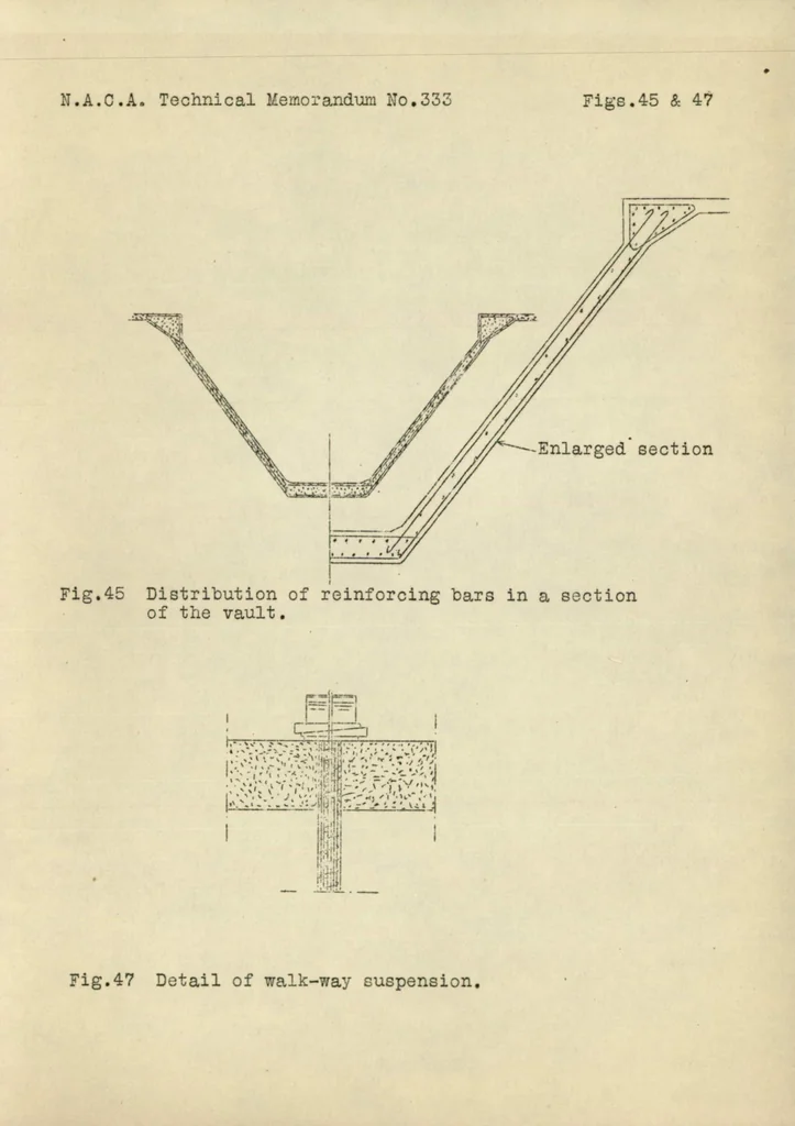 An illustration from Concrete airship sheds at Orly, France. Part II, 1925, leaf 49