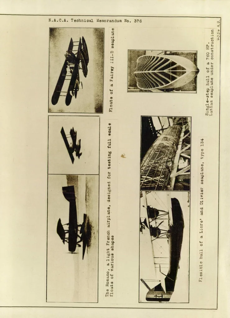An illustration from Designing seaplane hulls and floats, 1926, leaf 16