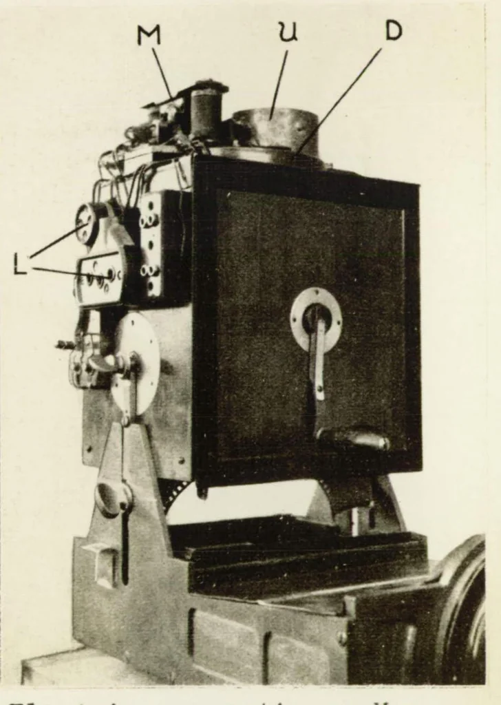 An illustration from Kinetographic determination of airplane flight characteristics, 1927, leaf 47