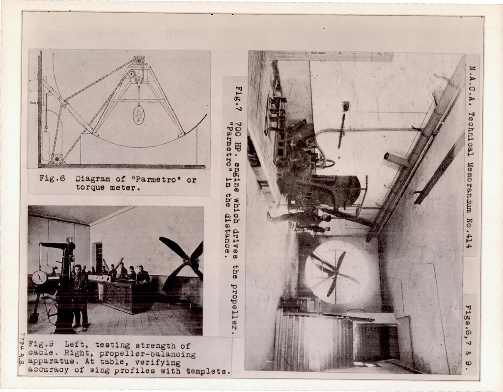 An illustration from Aerodynamic Laboratory at Cuatro Vientos, 1927, leaf 16
