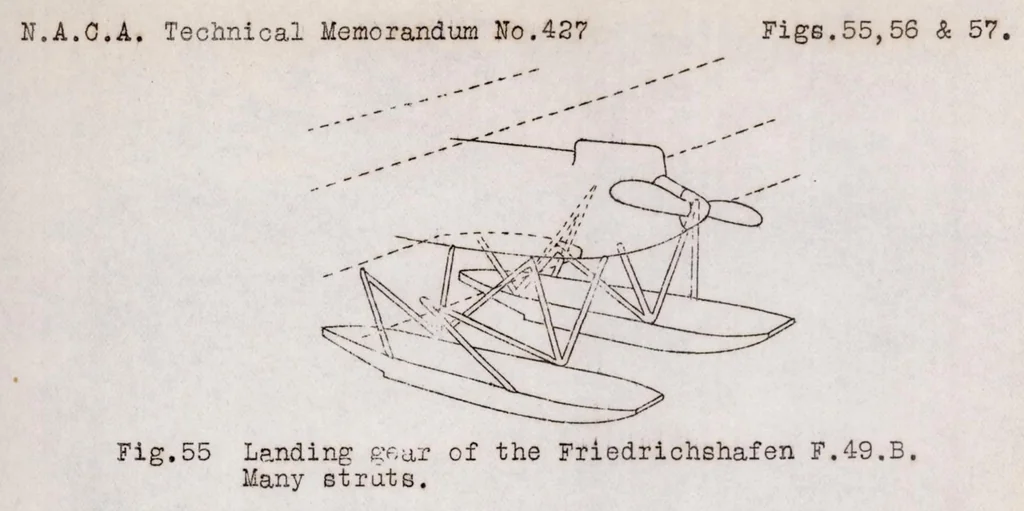 An illustration from Seaplanes Floats and Hulls. Part II, 1927, leaf 39